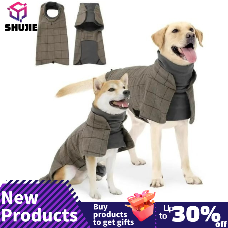 Winter Clothing Types - Warm Dog Coat ลายสก๊อตภาษาอังกฤษสุนัขขนแกะเสื้อกั๊ก Windbreaker Jacket