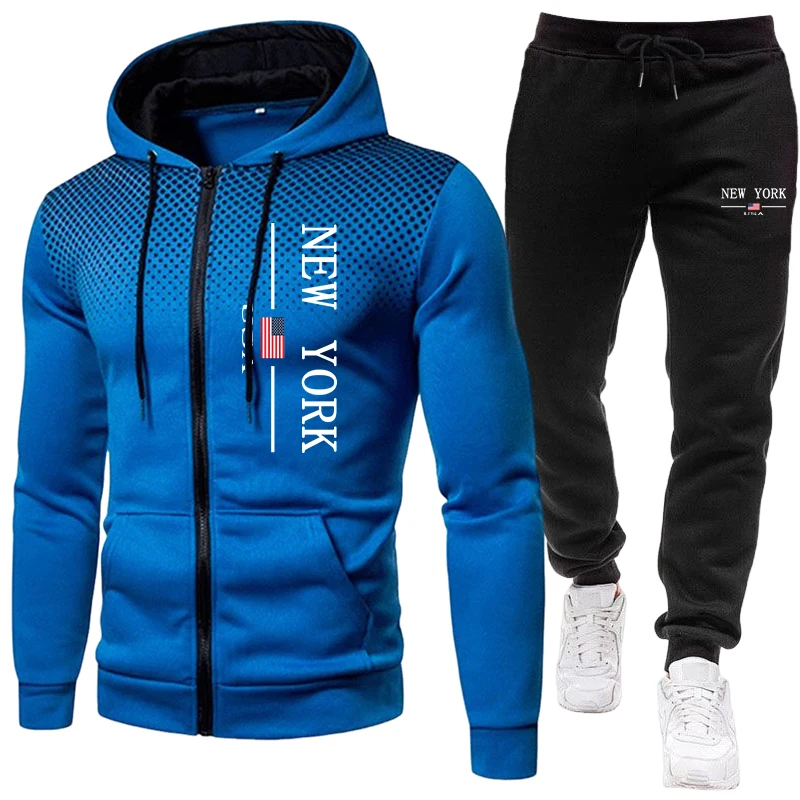 Quality Winter Clothing - เสื้อแจ็คเก็ตผู้ชาย ชุดวอร์มลำลอง เสื้อฮู้ดมีซิป ลายจุด เสื้อโค้ทสำหรับกิจกรรมกลางแจ้ง เสื้อผ้ากีฬา