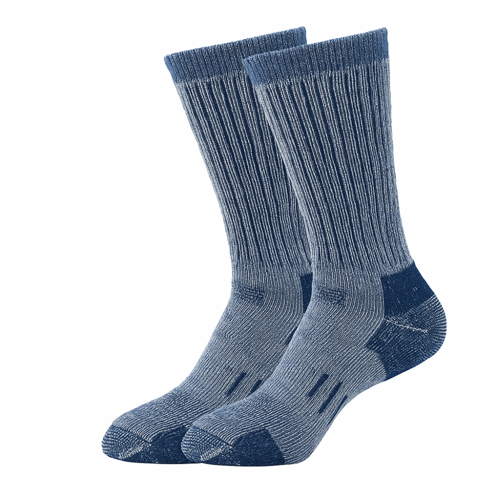 Thermal Sock Merino - ถุงเท้าขนแกะเมอริโนเนื้อนุ่มสบาย ถุงเท้าสำหรับปีนเขา ถุงเท้าหนาสำหรับฤดูหนาว ถุงเท้าระบายอากาศได้ดี ถุงเท้ากันความร้อนสำหรับผู้ชาย