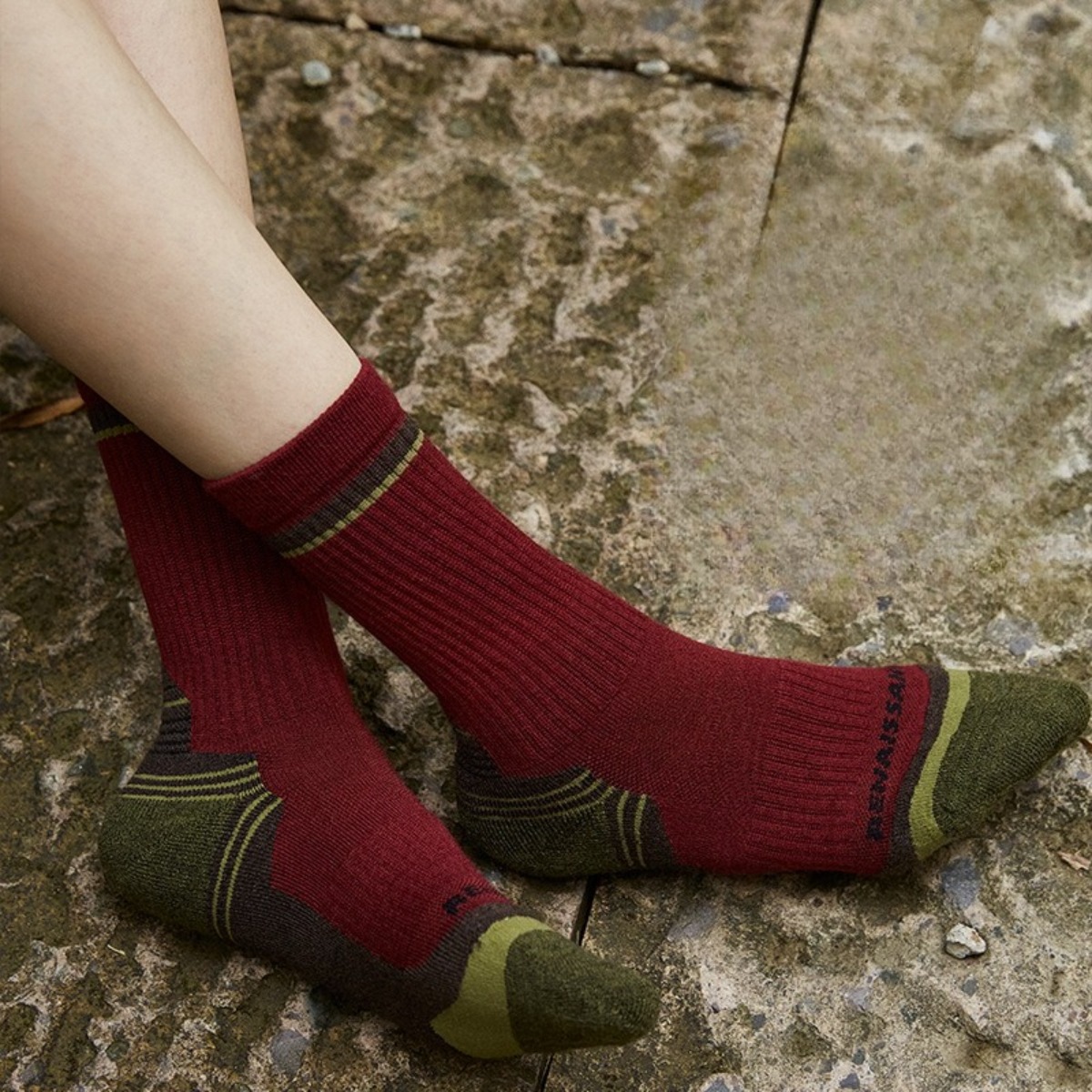 Thermal Sock Merino - ถุงเท้าขนแกะเมอริโนสำหรับผู้ชายและผู้หญิง ถุงเท้าหนานุ่มแบบเทอร์รี่ ถุงเท้าความยาวครึ่งน่อง ถุงเท้ากันหนาวสำหรับเดินป่า เล่นสกี ปั่นจักรยาน
