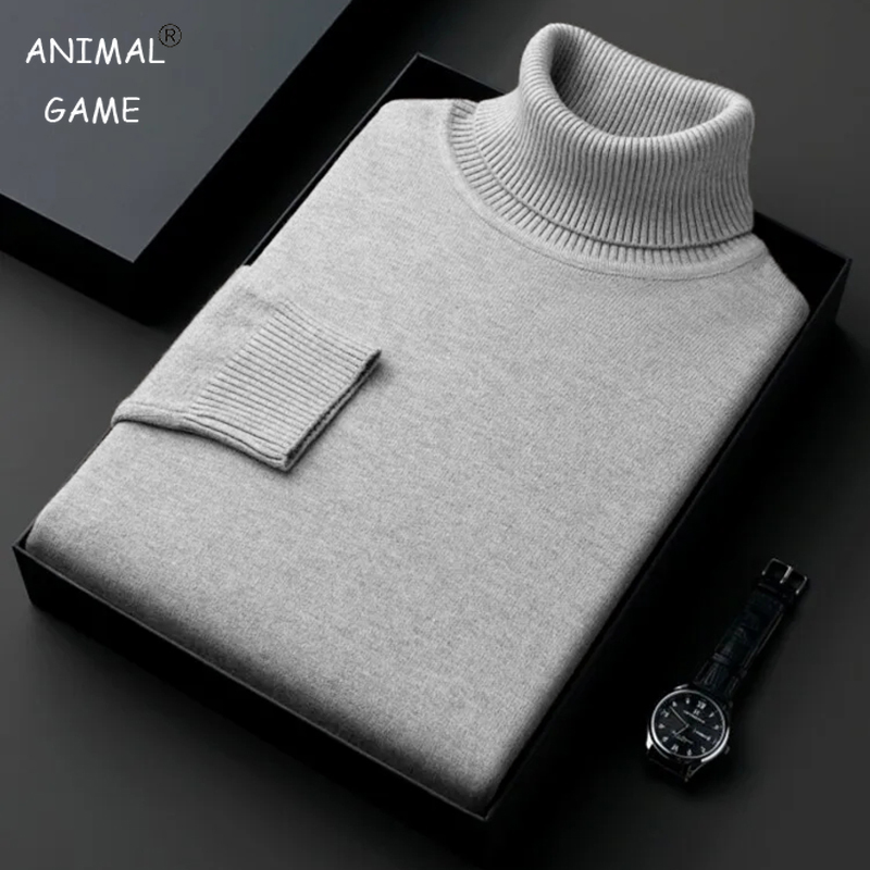 Quality Winter Clothing - Sweatwear Mens Anti-pilling คุณภาพสูงถักเสื้อกันหนาว SLIM FIT