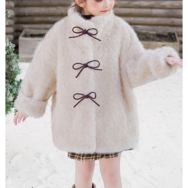 Winter Clothing Baby Girl - เสื้อผ้าฤดูหนาวสำหรับเด็กผู้หญิง เสื้อแจ็คเก็ตขนเฟอร์อุ่นๆ เสื้อผ้าฝ้ายขนเฟอร์สีชมพูสำหรับเด็ก เสื้อสเวตเตอร์ขนแกะหนาสำหรับเด็กเล็ก
