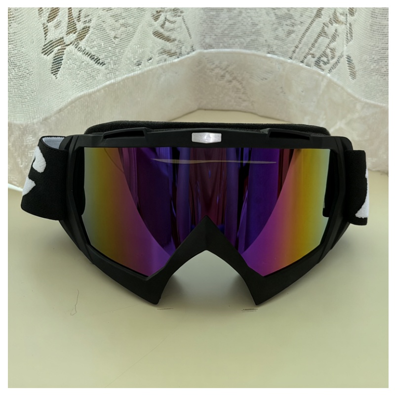 Snow Goggle Uv - แว่นตาป้องกันสำหรับกีฬาแบบพกพา ป้องกันรังสียูวี กันลม เหมาะสำหรับเล่นสกี ขี่มอเตอร์ไซค์ในทะเลทราย เดินป่า