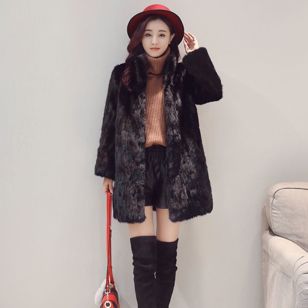 Winter Clothing Sale Women - เสื้อแจ็คเก็ตขนมิงค์แท้สำหรับผู้หญิง ลดราคาพิเศษ ฤดูใบไม้ร่วง ฤดูหนาว ขนแท้ คุณภาพสูง
