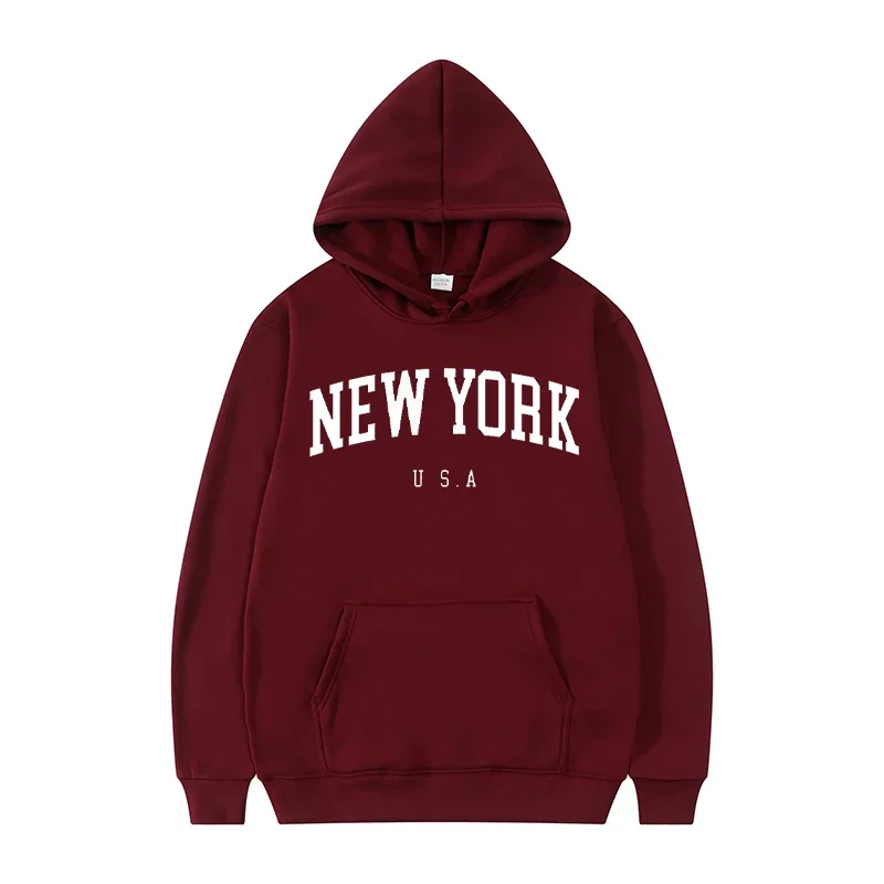 เสื้อฮู้ดดี้แฟชั่นพิมพ์ลายตัวอ - Winter Clothing In New York City บทวิจารณ์และราคา