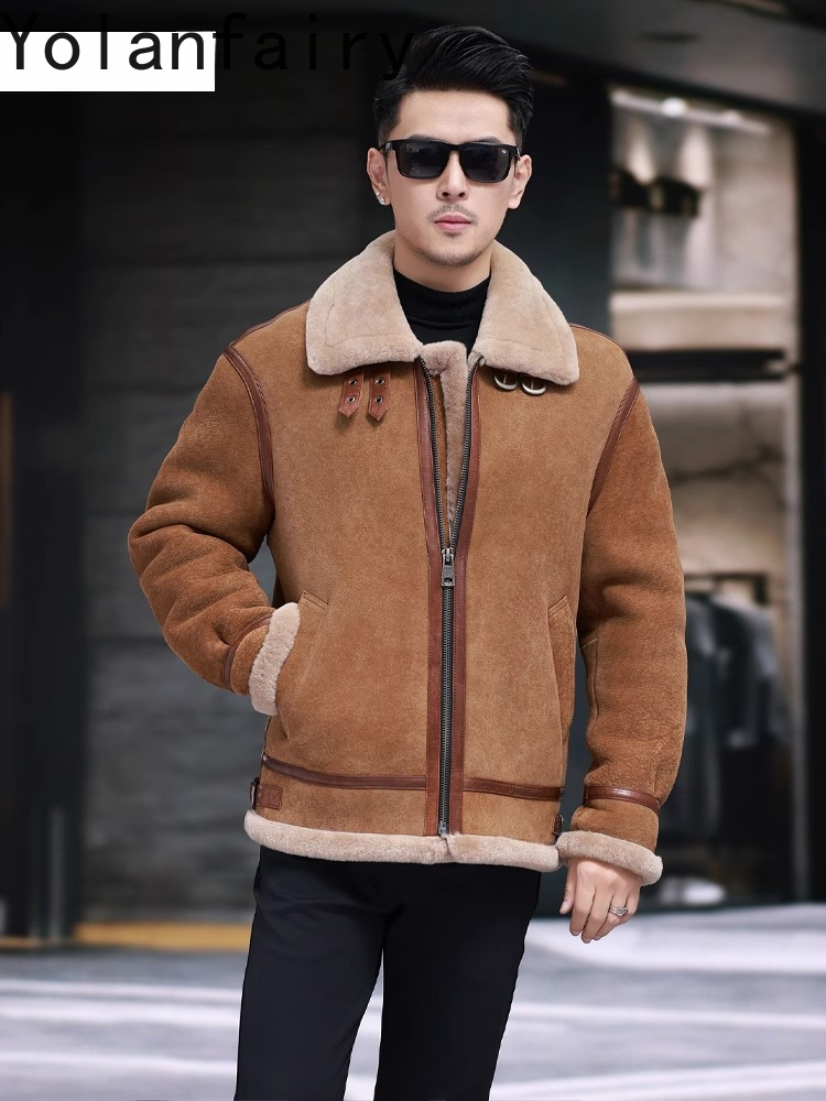 YOLANFAIRY เสื้อแจ็คเก็ตหนังแก - Quality Winter Clothing บทวิจารณ์และราคา