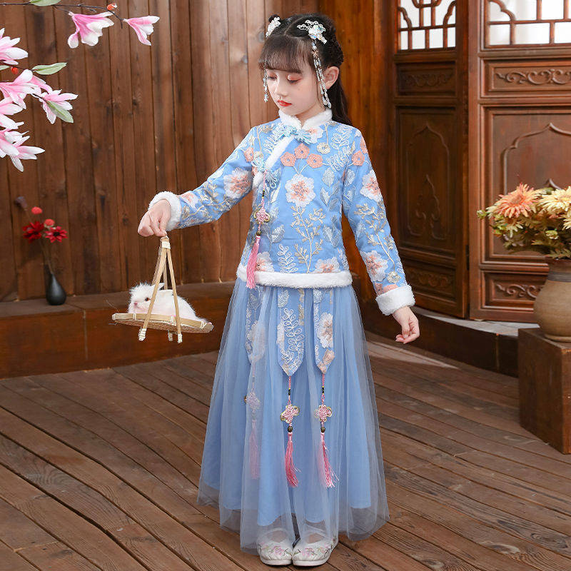 Hanfu 2024ชุดเด็กผู้หญิงแบบโบร - Winter Clothing Baby Girl บทวิจารณ์และราคา