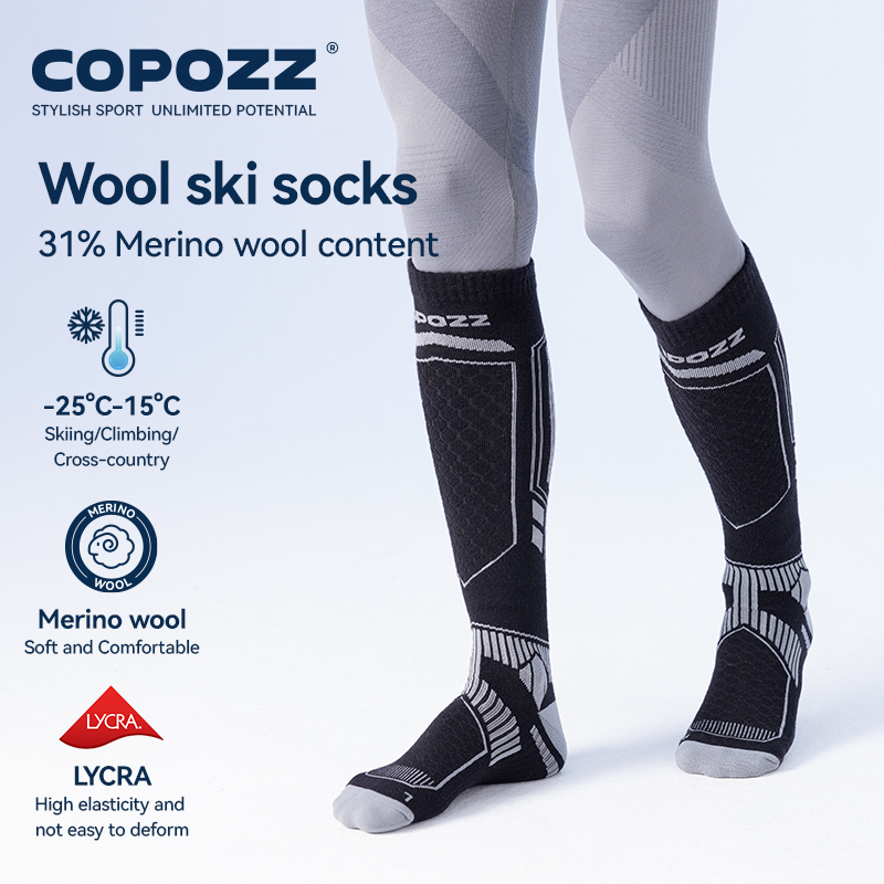 COPOZZ ใหม่ถุงเท้าสกีฤดูหนาวผู - Thermal Sock Merino บทวิจารณ์และราคา
