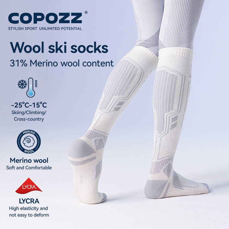 COPOZZ ใหม่ถุงเท้าสกีฤดูหนาวผู - Thermal Sock Merino บทวิจารณ์และราคา