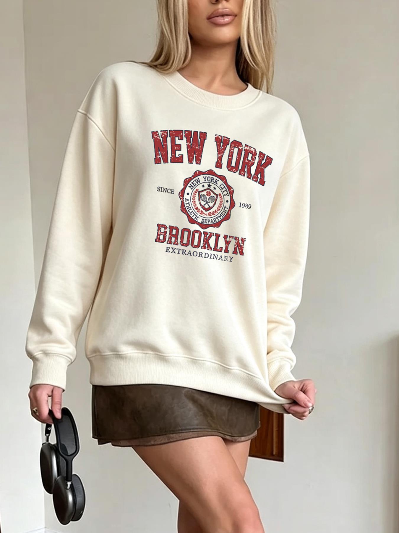 เสื้อสเวตเชิ้ตผู้หญิงสไตล์ Y2K - Winter Clothing In New York City บทวิจารณ์และราคา