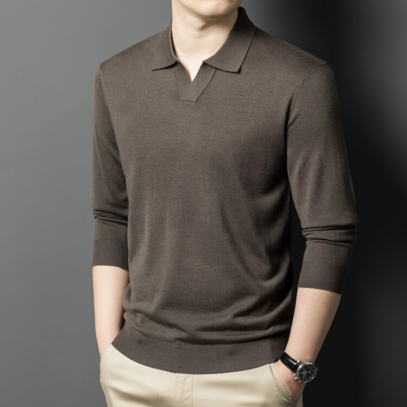 เสื้อสเวตเตอร์สวมหัวผู้ชายคอวี - Quality Winter Clothing บทวิจารณ์และราคา