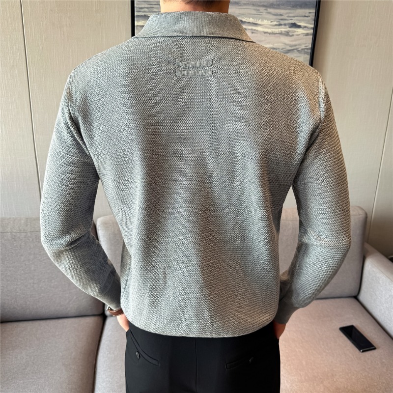เสื้อไหมพรมผู้ชาย แขนยาว คอปกโ - Quality Winter Clothing บทวิจารณ์และราคา