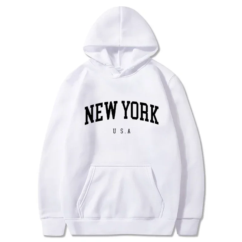 เสื้อฮู้ดแขนยาวพิมพ์ลายตัวอักษ - Winter Clothing In New York City บทวิจารณ์และราคา