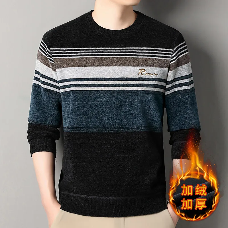 ผู้ชาย O-คอ Pullovers ถักเสื้อ - Quality Winter Clothing บทวิจารณ์และราคา