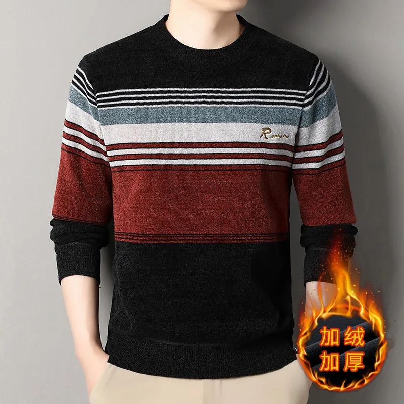 ผู้ชาย O-คอ Pullovers ถักเสื้อ - Quality Winter Clothing บทวิจารณ์และราคา