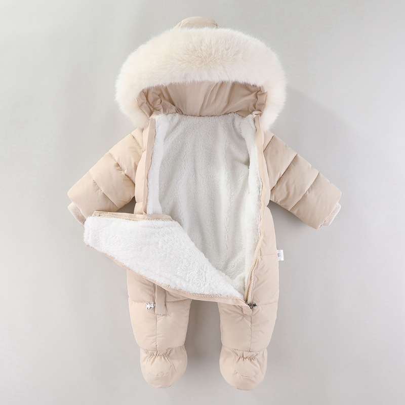 ชุดหมีทารกแรกเกิดฤดูหนาวพร้อมถ - Winter Clothing Baby Girl บทวิจารณ์และราคา